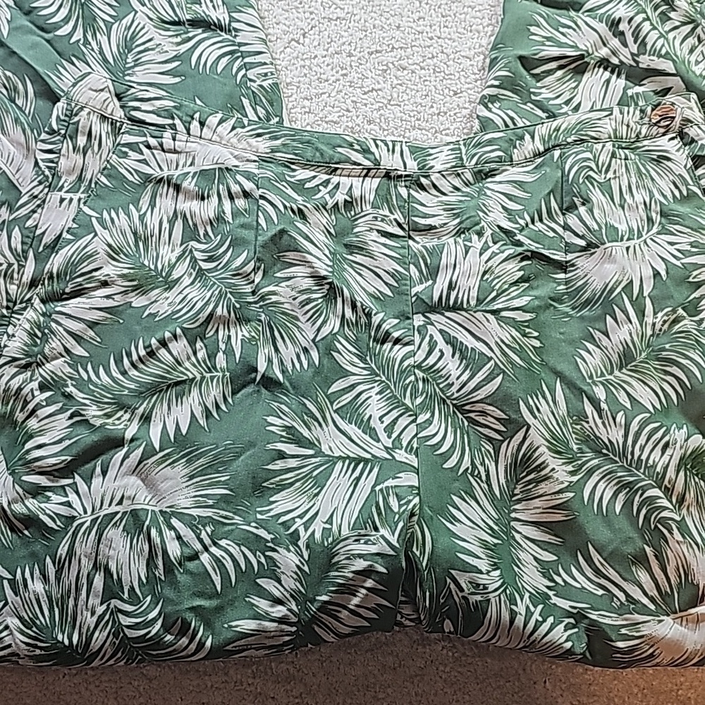 Exofficio pants womens 12 Palm Tree print pants lightweight travel leisure hikin - Picture 5 of 9